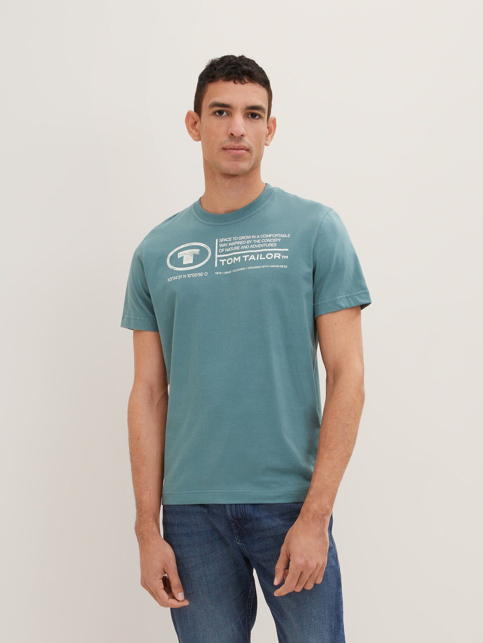 TOM TAILOR T-Shirt T-Shirt mit Logo Print