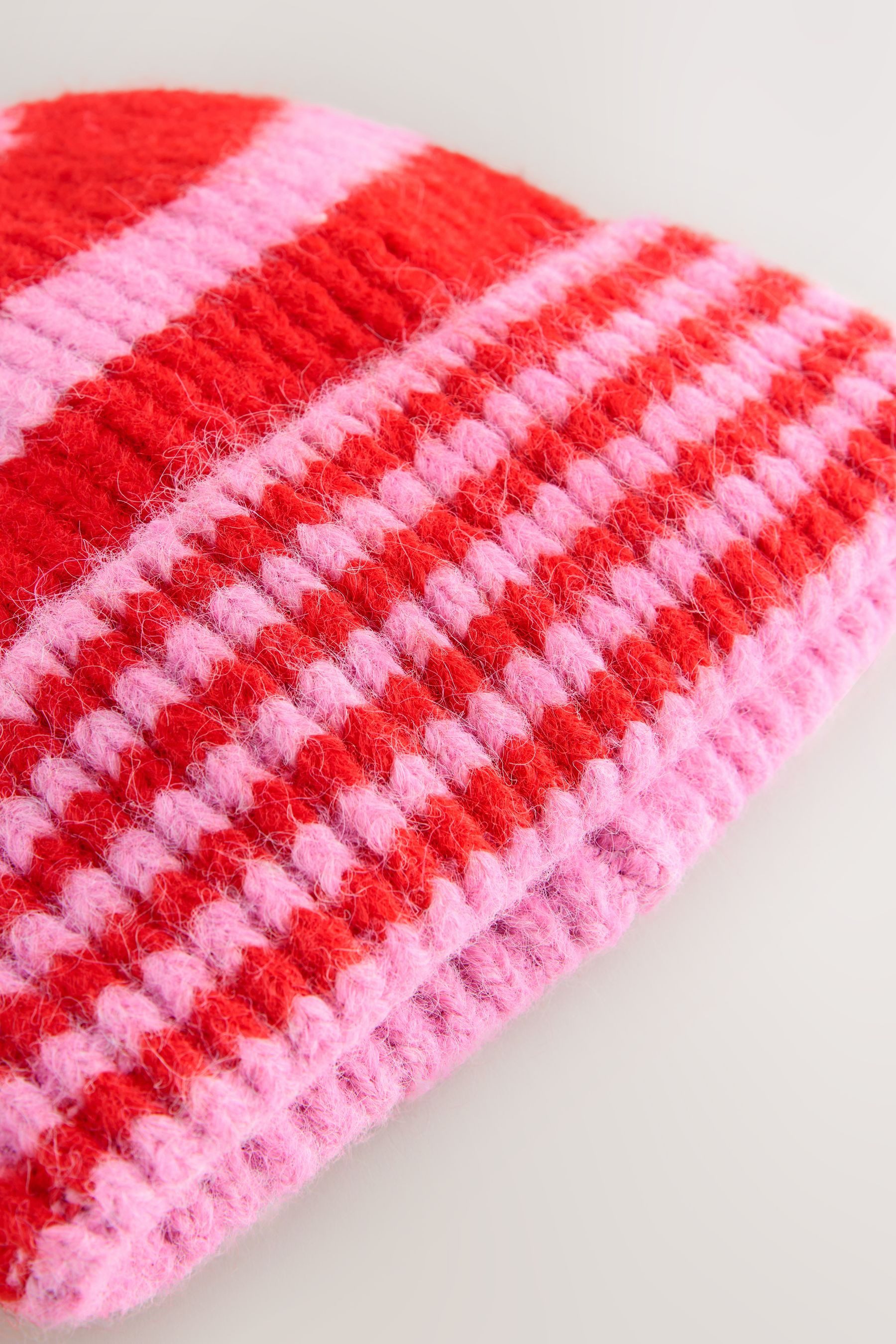 Next Beanie Gestrickte Beaniemütze mit Streifen (1-St)
