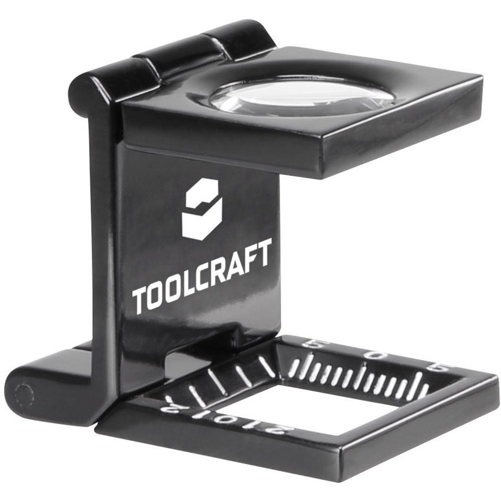 TOOLCRAFT Handlupe TOOLCRAFT 1505088 Fadenzähler Vergrößerungsfaktor: 10 x Linsengröße: