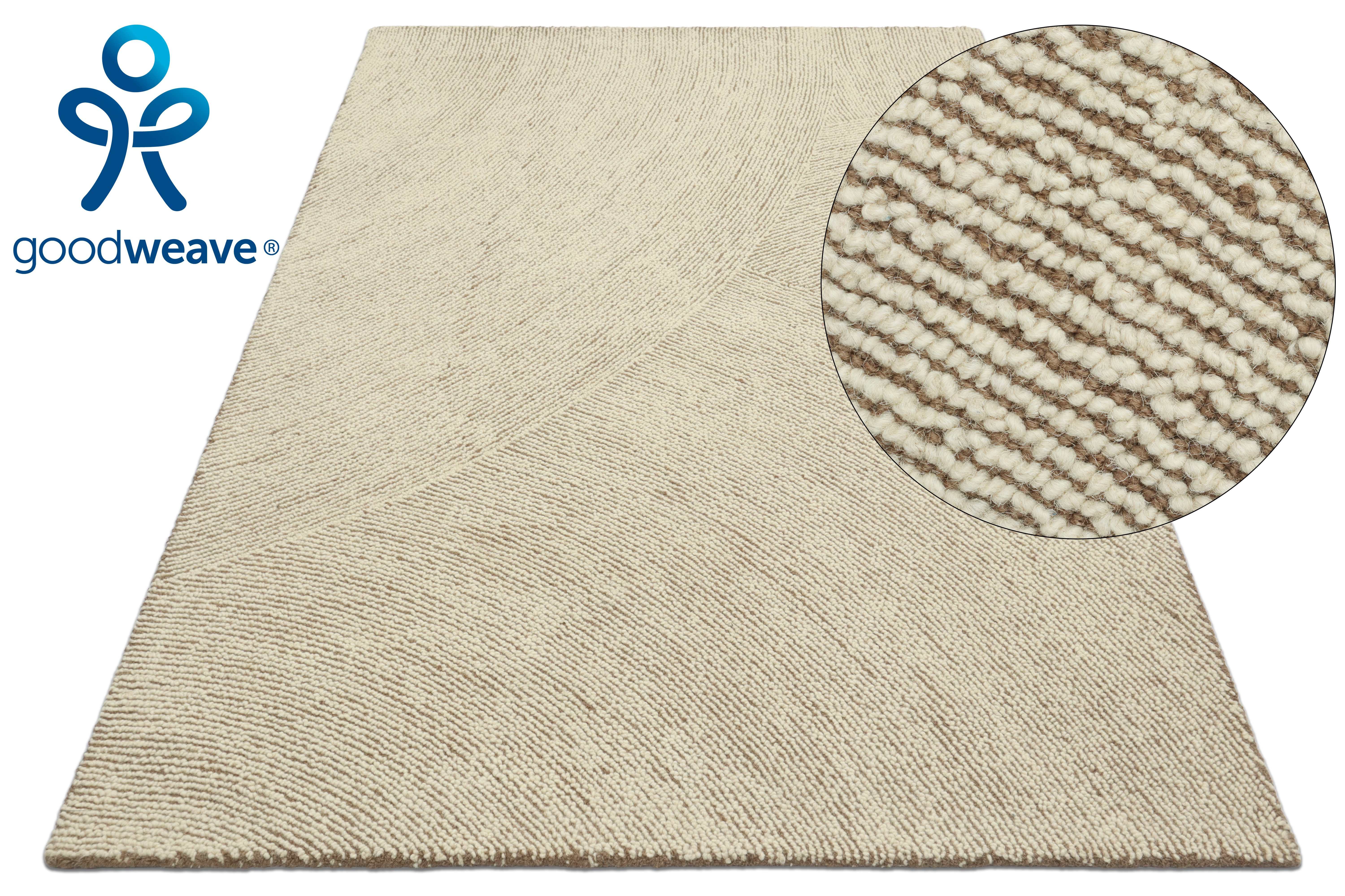 OTTO home Wollteppich Liviaa, handgewebt, Wolle, rechteckig, Höhe: 18 mm, Zen, Skandi, Hygge, Natur, Wohnzimmer, Schlafzimmer, Esszimmer – Bild 3 von 5