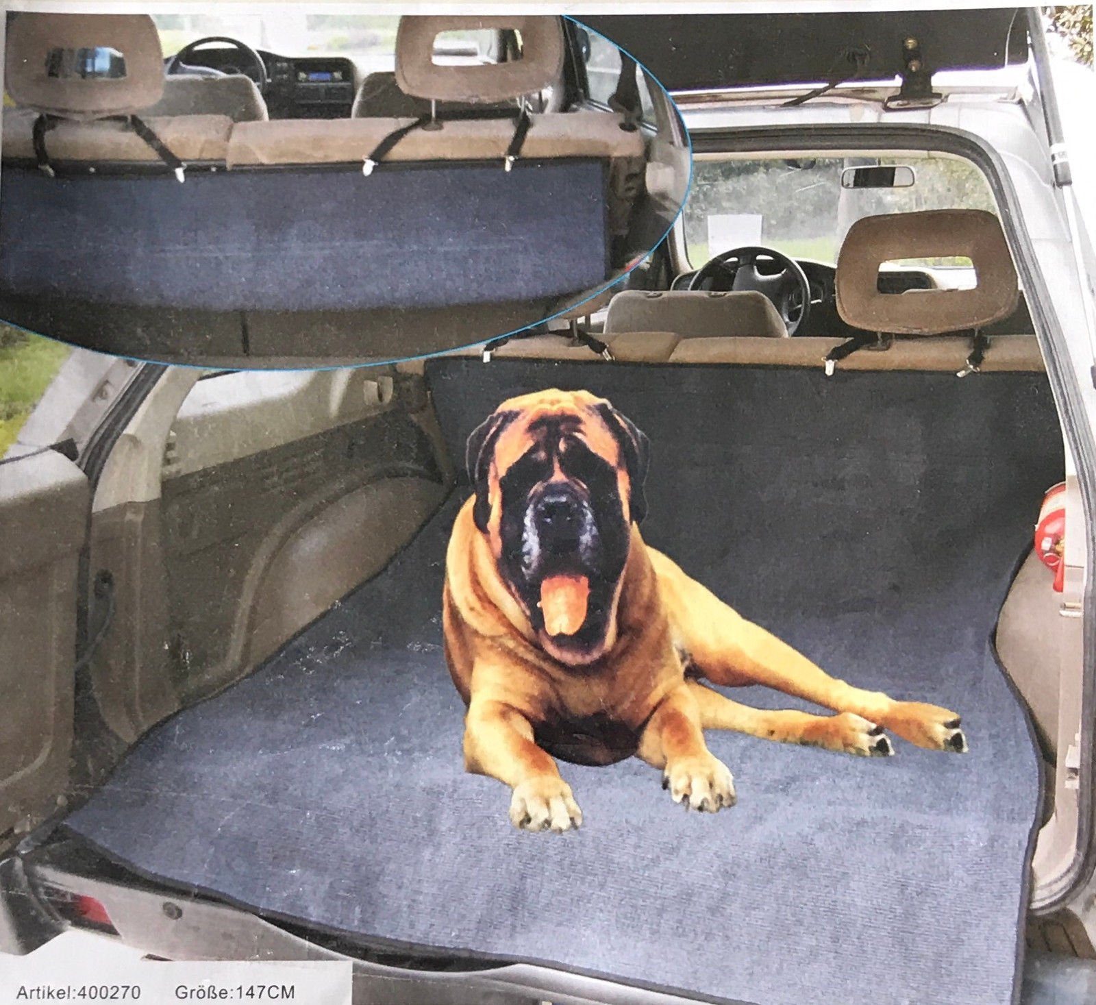 Steelboxx Hundematte Kofferraumschutz Sitzschutz Hunde Autoschondecke, Maße  ca. 147 cm x 120 cm Passt in alle gängigen PkwÂ´s
