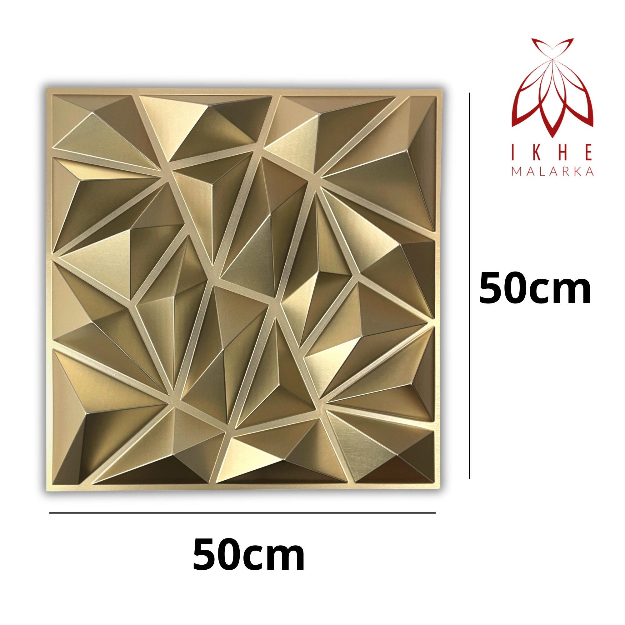 IKHEMalarka 3D Wandpaneel 3D Paneele PVC Kunststoffpaneele, BxL: 50,00x50,0 günstig online kaufen