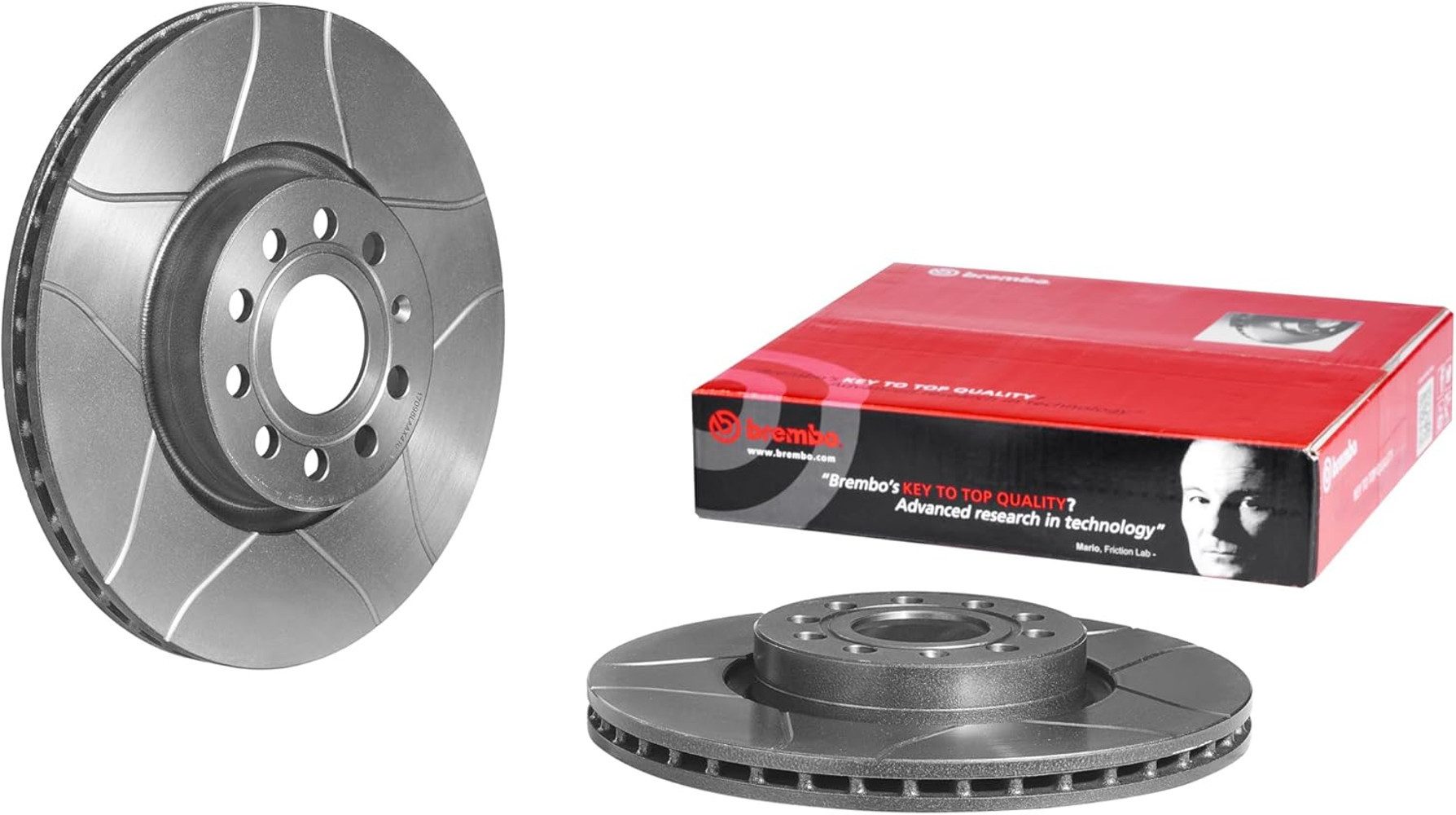 OUTLET-NORD Bremsscheibe Brembo 09.9772.75 Vordere Bremsscheibe,1 Stück