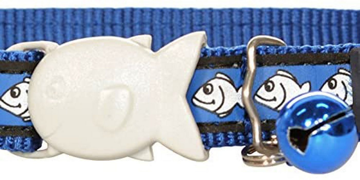 Thumbnail - Sarcia.eu Katzen-Halsband Blaues Katzenhalsband mit Rückstrahler und Glöckchen 12mm