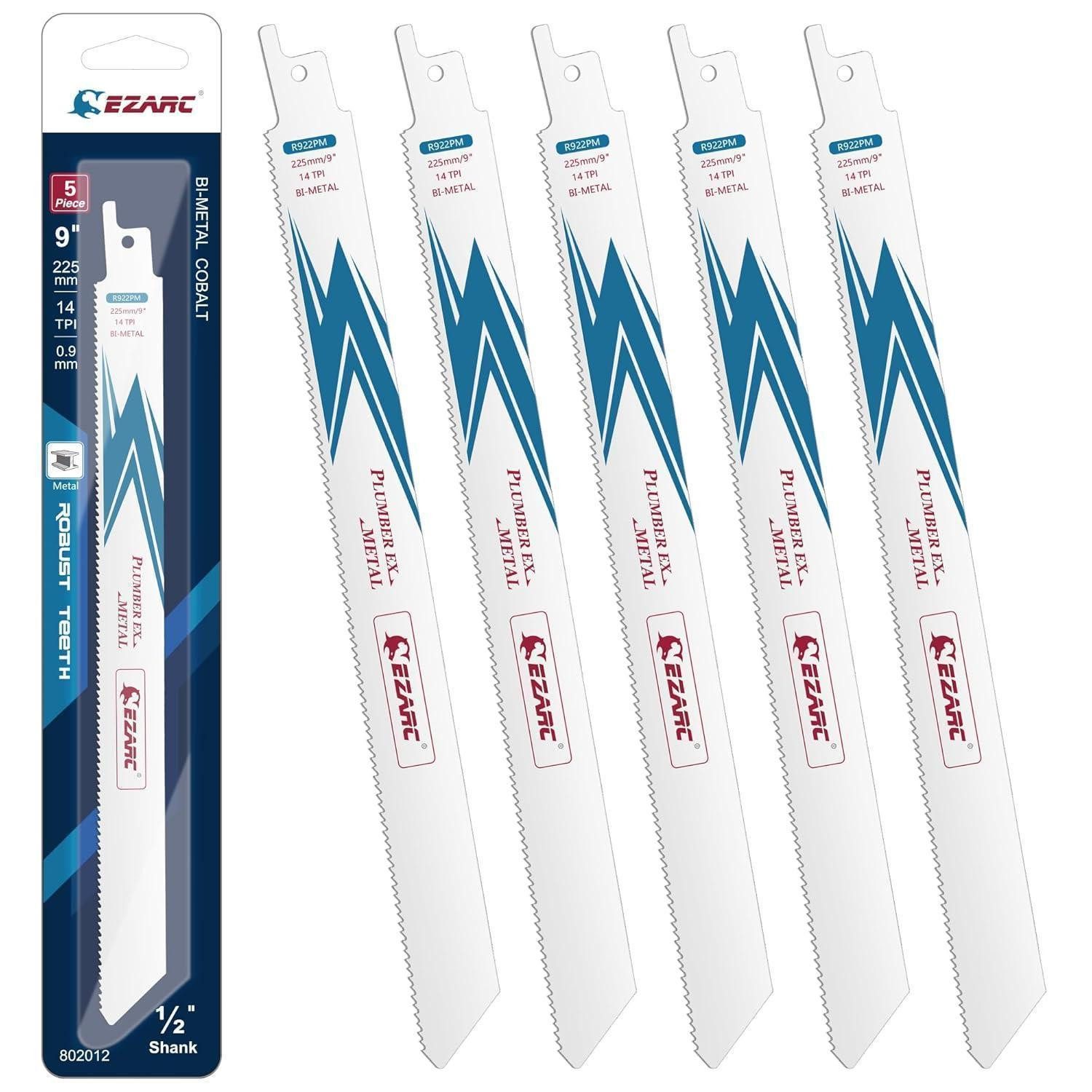 LuxusKollektion Multitool Säbelsägeblätter 225mm 14TPI Metall R922PM 225mm 5tlg