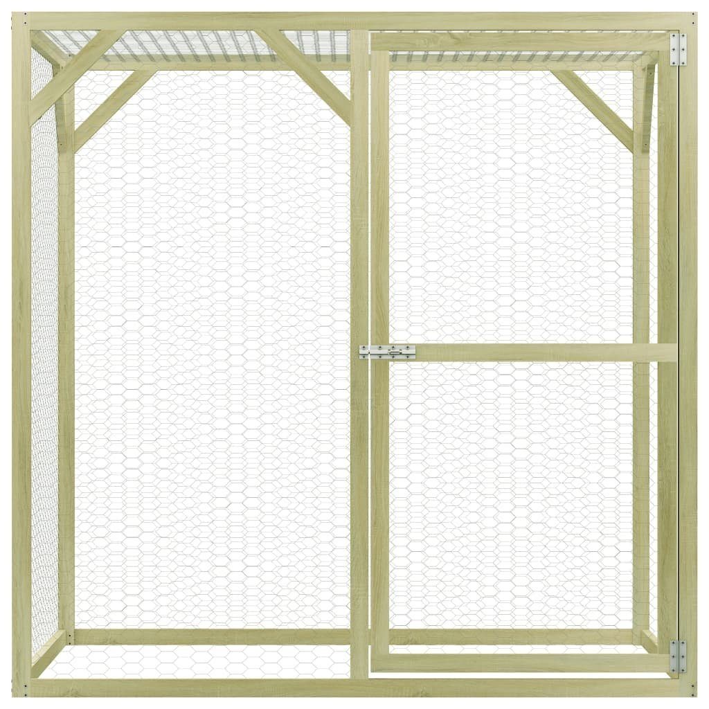furnicato Kleintierstall Hühnerkäfig 1,5x1,5x1,5 m Imprägniertes günstig online kaufen