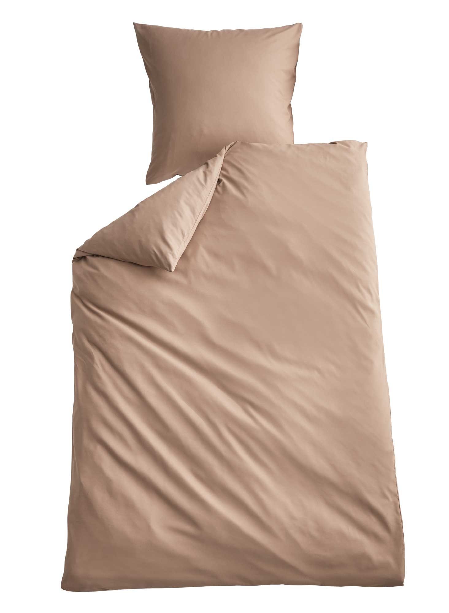 Shangrila Wendebettwäsche, Microsatin, 2 teilig, Microsatin 1 Bettbezug 1 Kissenbezug Pflegeleicht Atmungsaktiv 202090