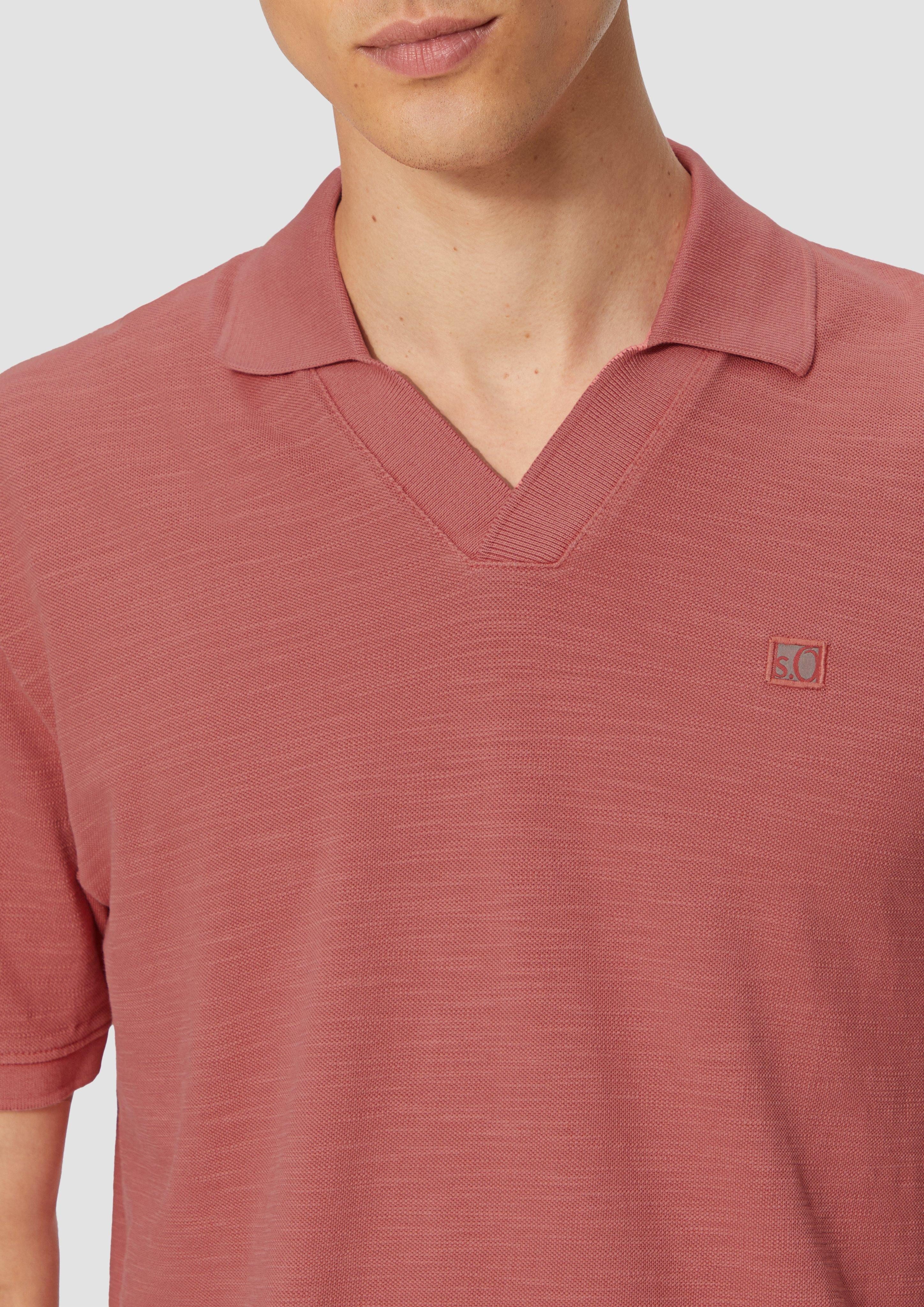 s.Oliver Kurzarmshirt Poloshirt aus Piqué mit günstig online kaufen