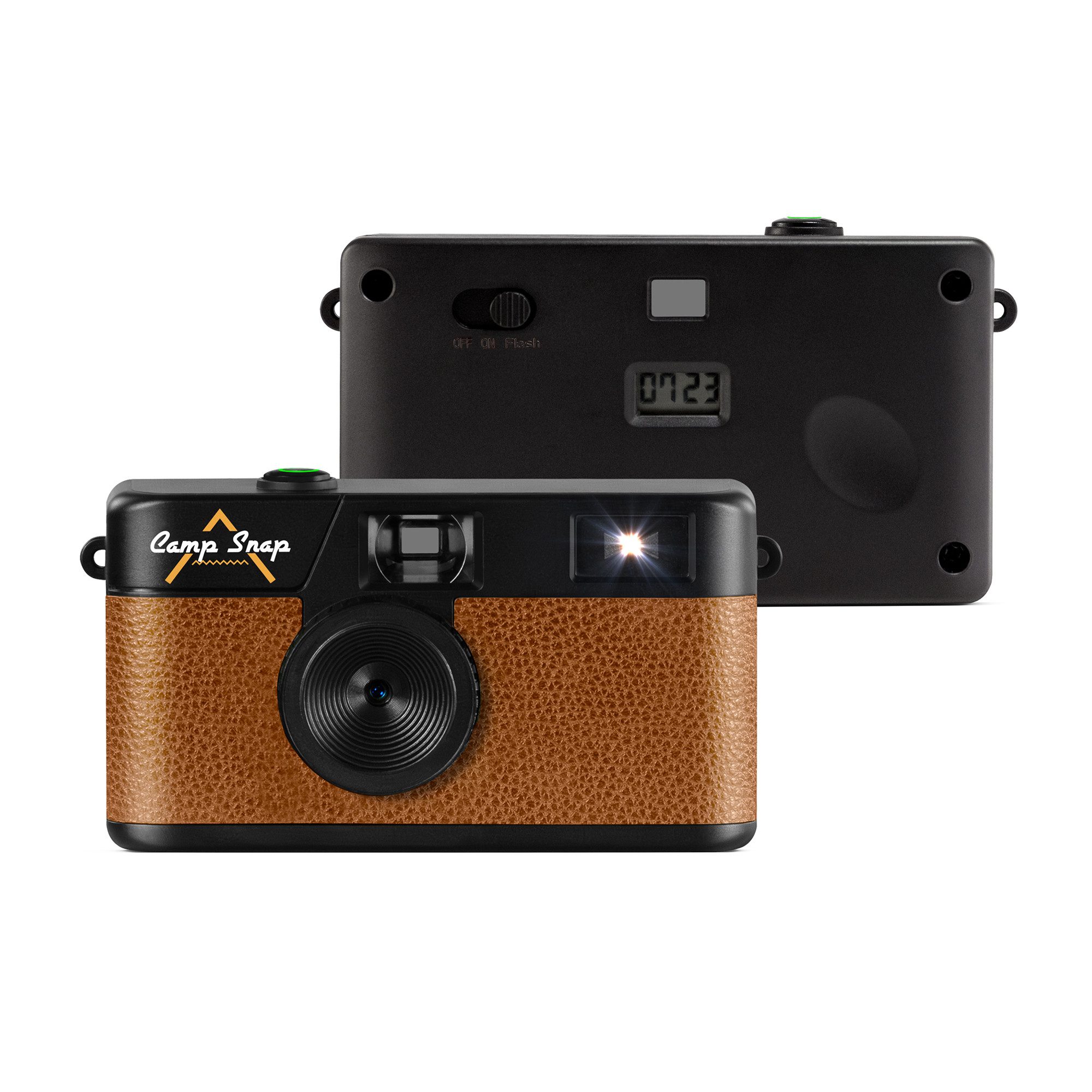 Camp Snap CS-V105 Retro-Digitalkamera im Vintage-Look, ohne Display, Kompaktkamera (8 MP, inkl. Kamera inkl. USB-C-Kabel, Bedienungsanleitung, Verpackung, 8 MP, USB-C, SD-Slot, mit Vintage-Fotoeffekten)