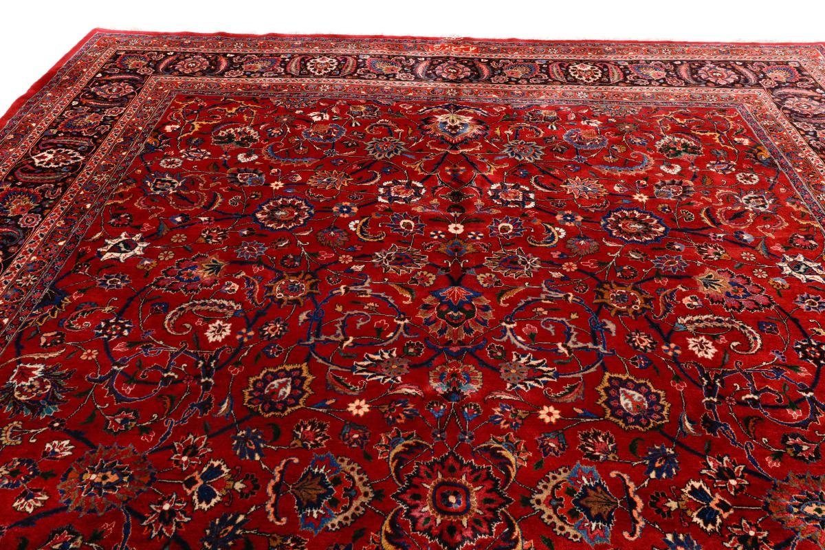 / Höhe: Orientteppich rechteckig, Nain Orientteppich Perserteppich, Mashhad Trading, 343x475 Handgeknüpfter 12 mm