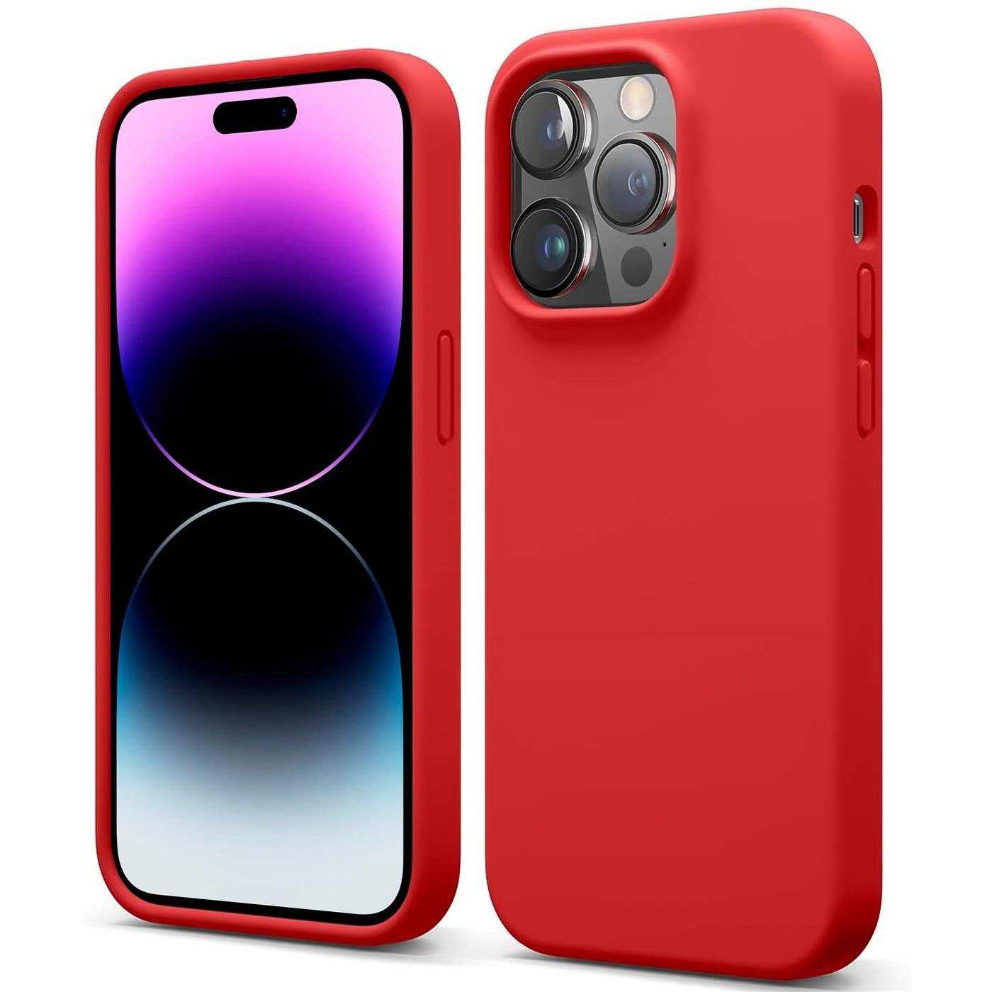 CoolGadget Handyhülle Silikon Colour Series Slim Case für Apple iPhone 14 Pro 6,1 Zoll, Hülle weich Handy Cover für iPhone 14 Pro Schutzhülle