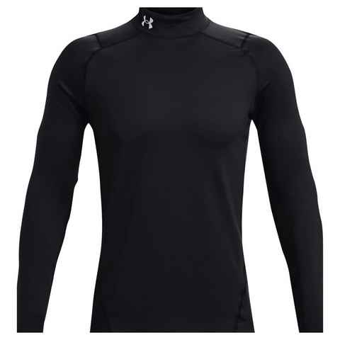 Under Armour® Poloshirt Under Armour Cold Gear Armour Fitted Mock Black/White