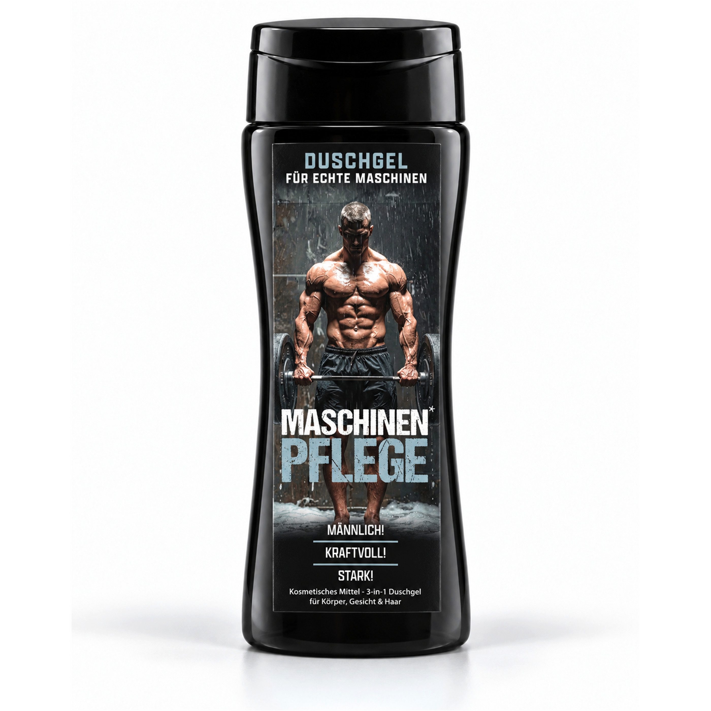 Deggelbam Duschgel Maschinen Pflege 3-in-1 Duschgel – Geschenk für Fitnessfans 250 ml, 3-in-1, Fitness-Humor, Geschenk für Sportler, 250 ml