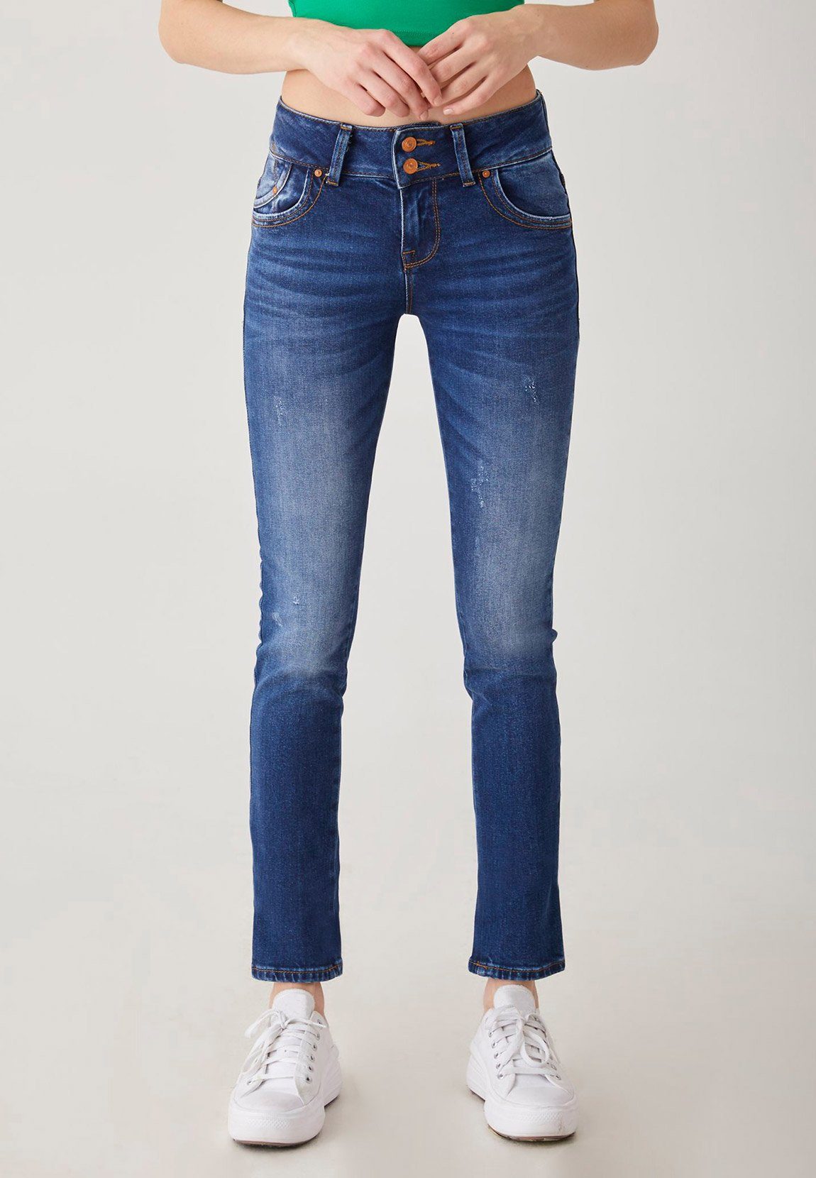 LTB Damen MOLLY Mittelblau Slim-fit-Jeans Wash Winona M LTB Jeans