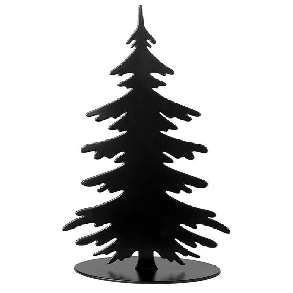Fink Weihnachtsbaumkugel Dekofigur Kris Tanne Baum Metall Schwarz (30cm) günstig online kaufen