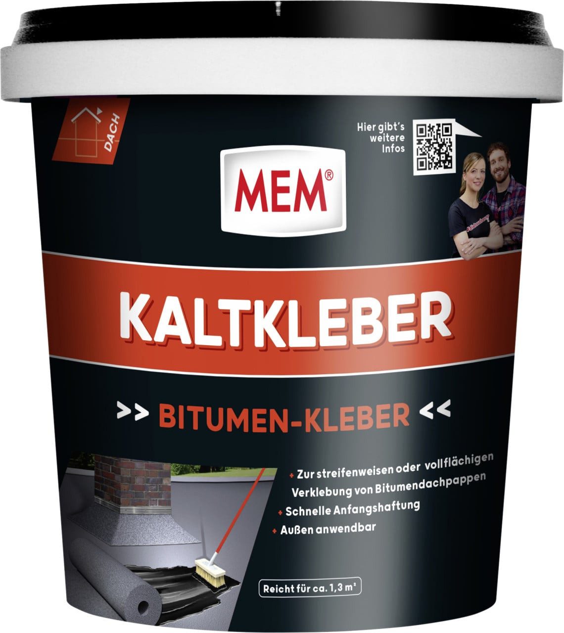 MEM Bauchemie Dichtungsband MEM Bitumen Kaltkleber 800 g