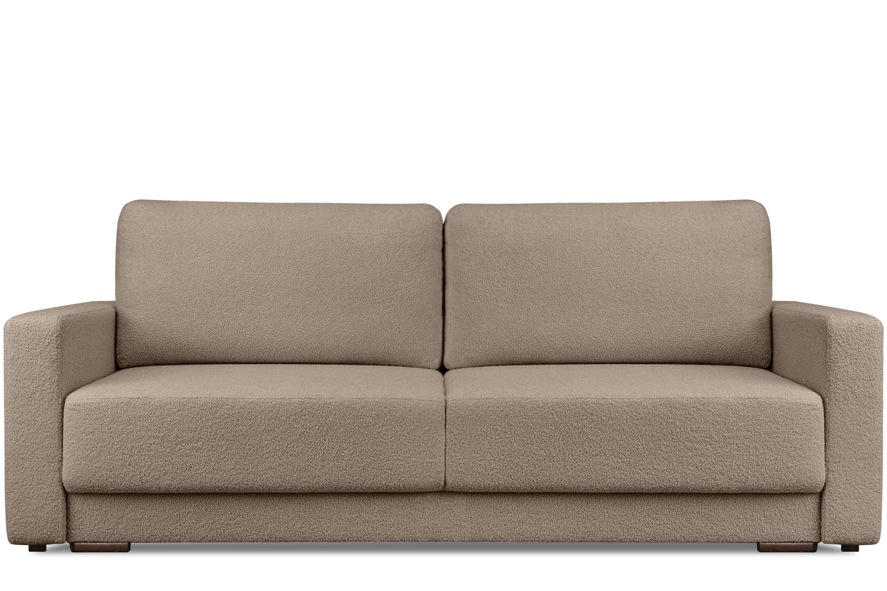 3 Personen, Sitz- Konsimo Sofa mit Schlafsofa Bettkasten RUVIS des Garantie Schlafkomforts, und Schlaffunktion,