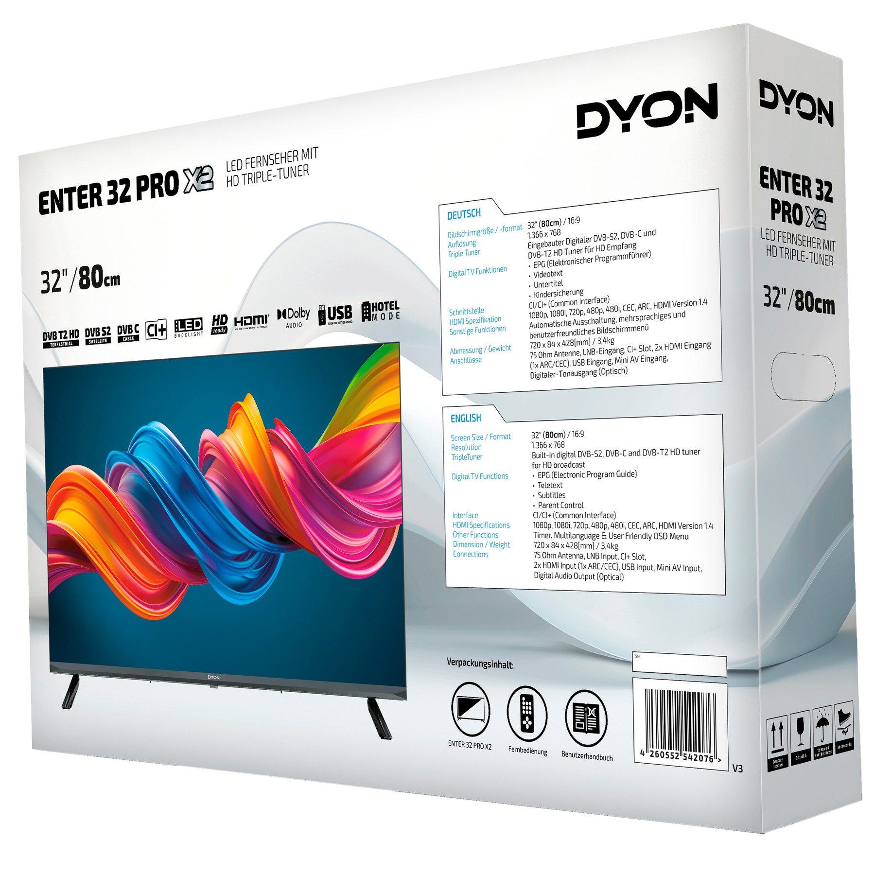 Dyon D800151 LED-Fernseher  ! RABATT: 46.67%