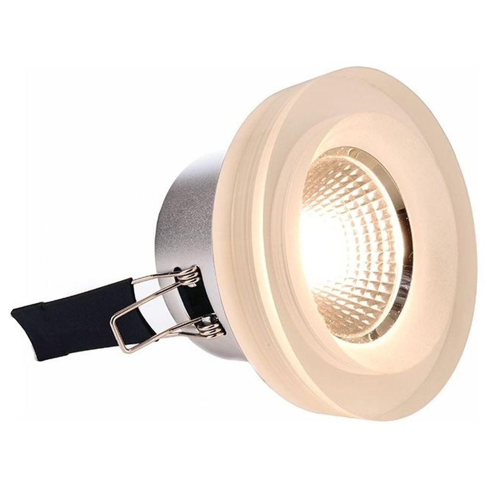 Deko-Light Einbauleuchte LED Deckeneinbaustrahler COB 68 aus Aluminium in silber, 2700K, LED