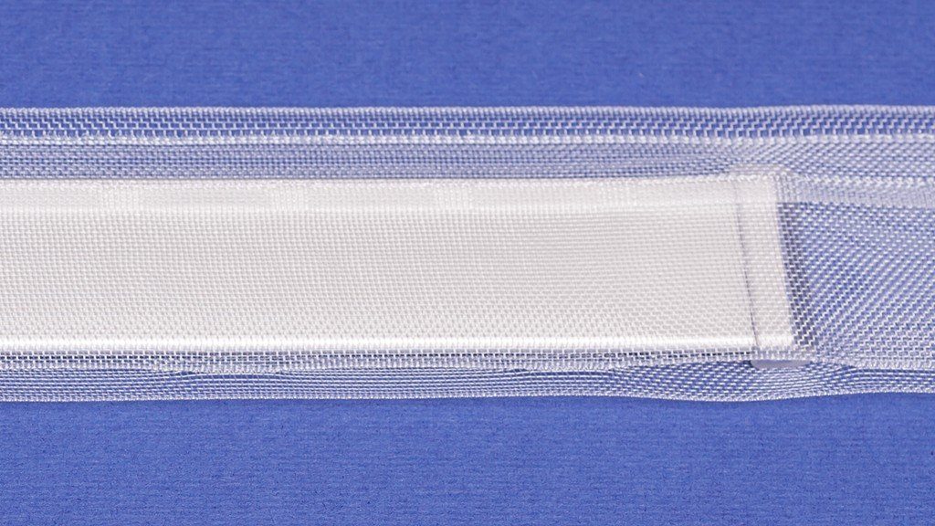 Raffrolloband Raffrollo mm transparent 2 L051, / Gardinenbänder mit Verkaufseinheit: - Farbe: 44 / Zugschnur Breite: Taschen, rewagi, Meter