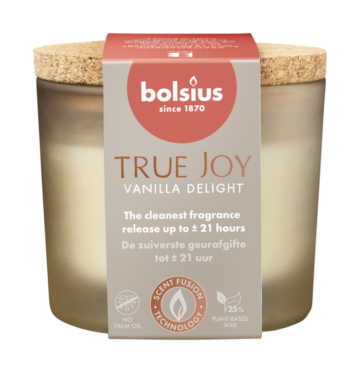 Bolsius Duftkerze Bolsius Duftkerze True Joy Vanilla Delight 7 cm im