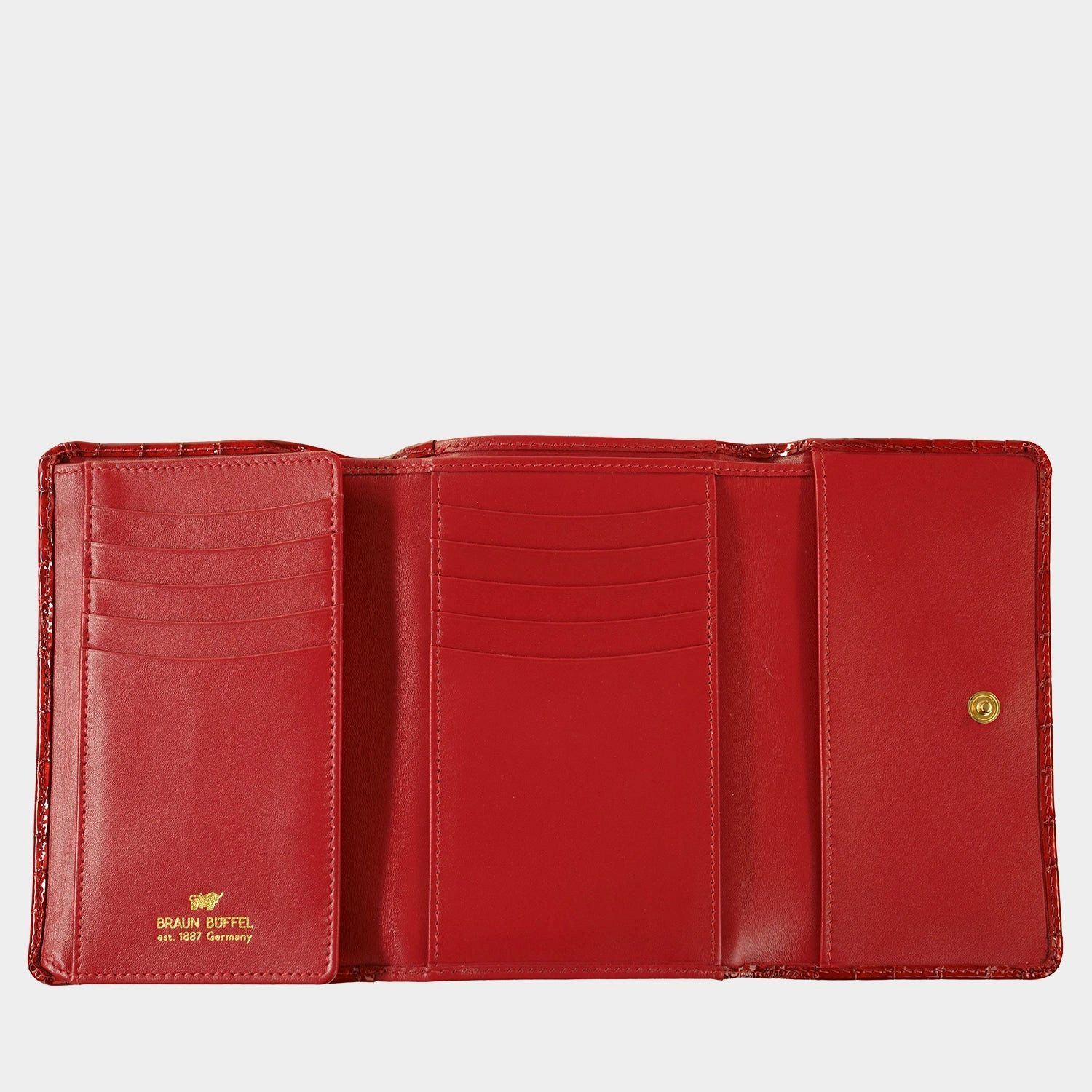 Braun Büffel Geldbörse VERONA Geldbörse M 15 Kartenfächer rot