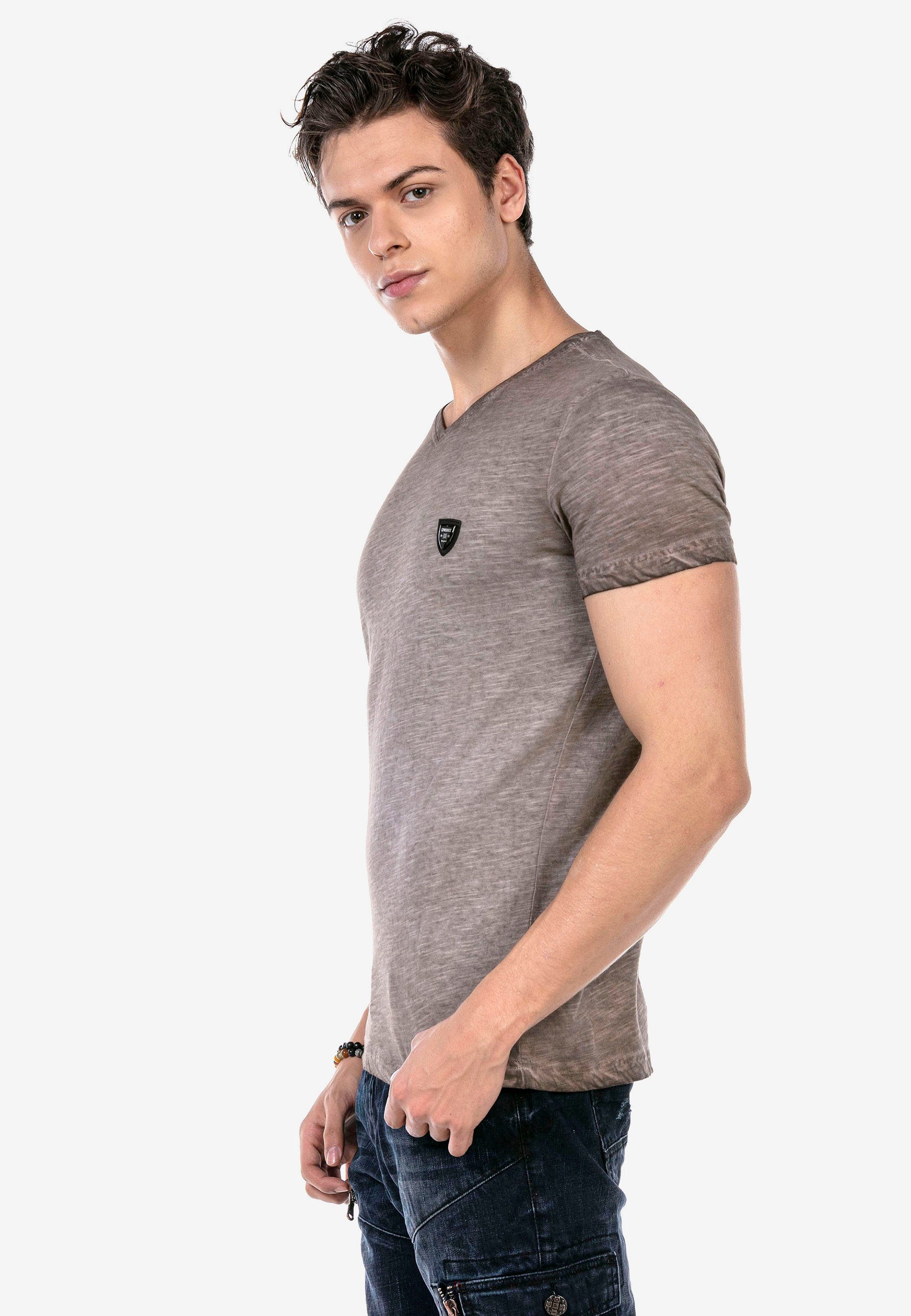 T-Shirt Baxx melierterm Cipo braun-meliert & in CT647 Design