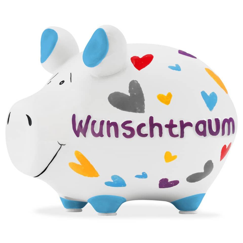 KCG Spardose KCG 100785 Spardose Schwein "Wunschtraum" - Keramik, klein