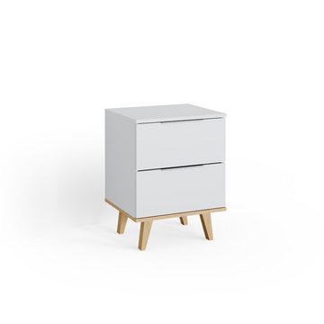 Vicco Kommode Sideboard Anrichte Nautica klein Weiß / Buche