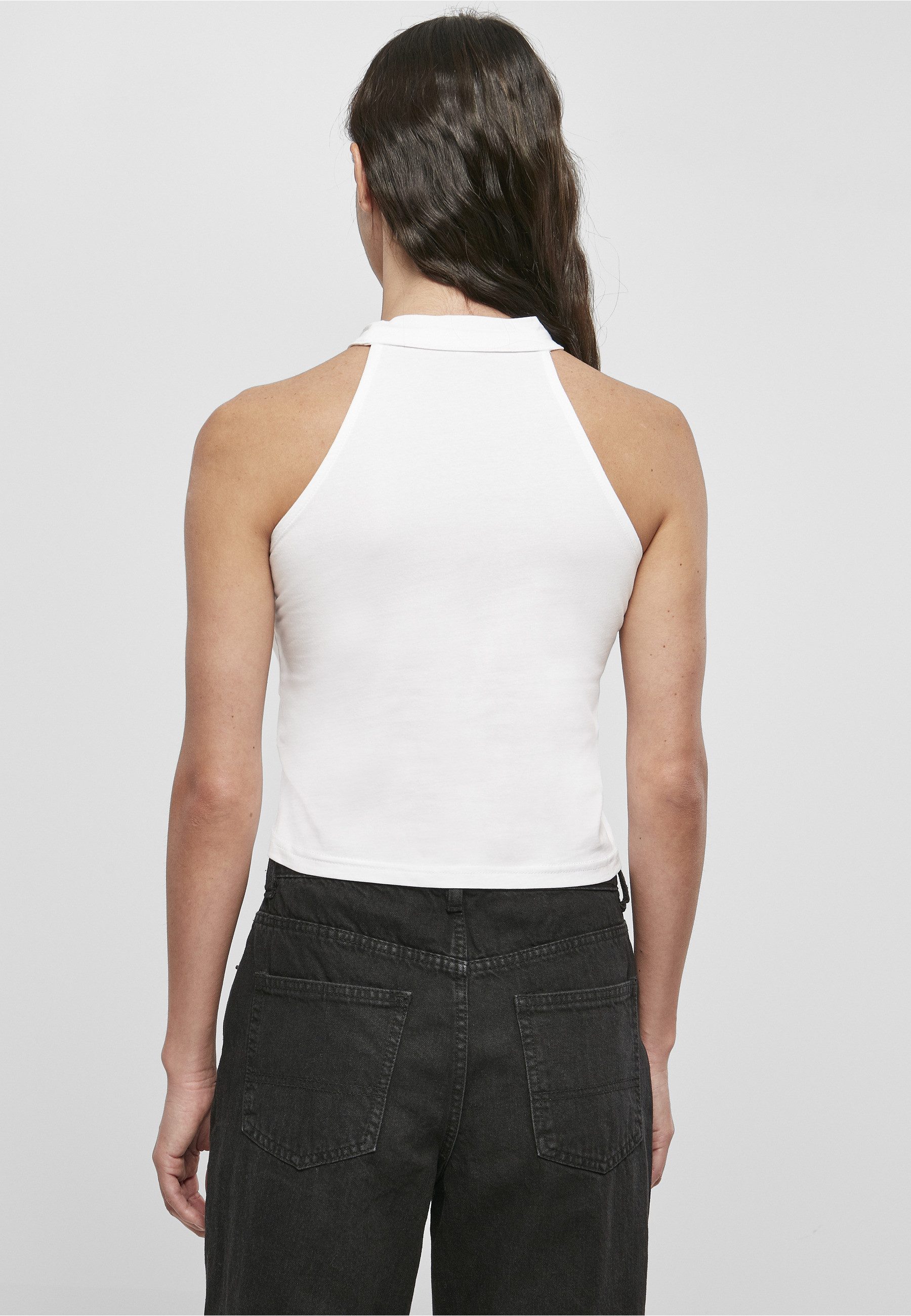 Miss Tee Tanktop Miss Tee Damen Positive Vibes Turtleneck Short Top (1-tlg)