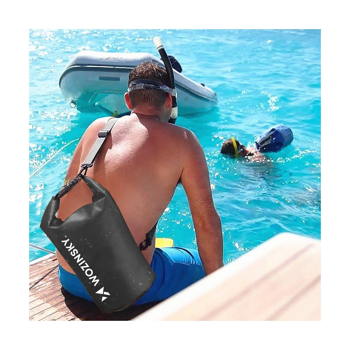 Wozinsky Schultertasche Wozinsky WWK-20 Wasserdichte Tasche 20L SUP Kajak