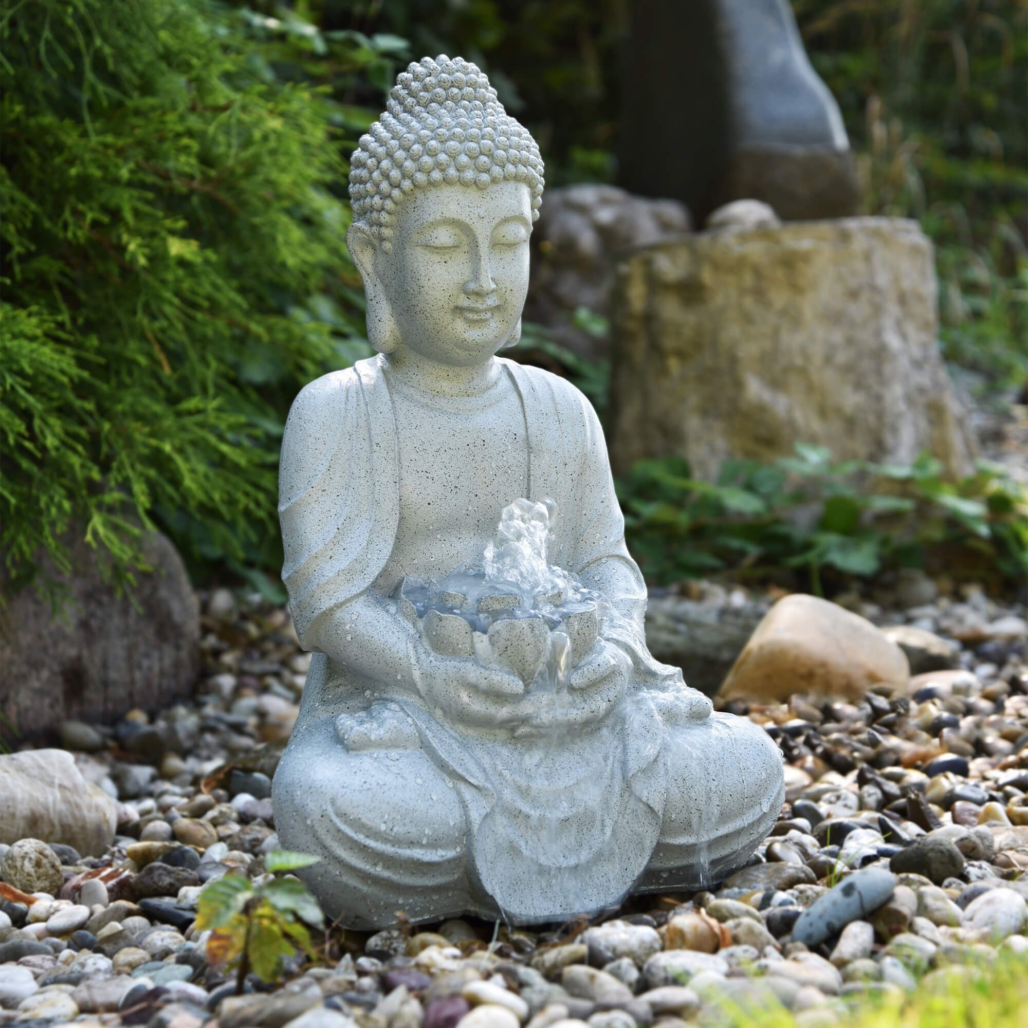 Heissner Teichfigur Teichfigur 'Tempelfigur', 31x24x48cm, (1-St)