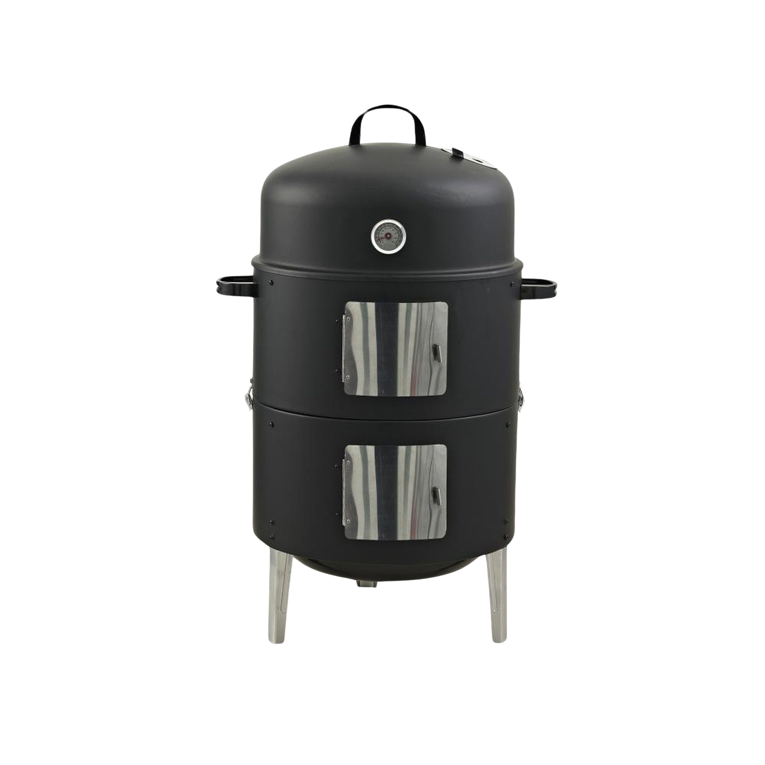 GLÜHZONE Holzkohlegrill RS 400, Smoker 3 in 1, BBQ, Grill, Feuerstelle