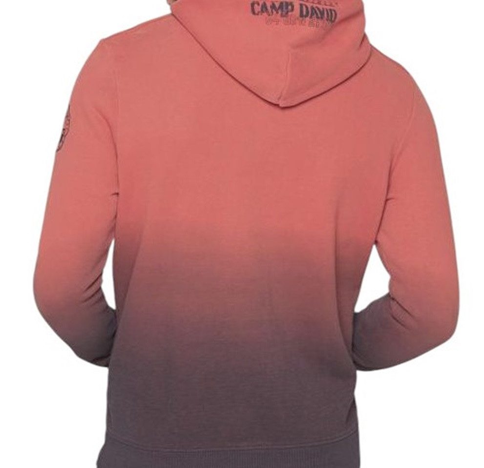 CAMP DAVID Hoodie Dip Dye mit Label-Stickereien günstig online kaufen