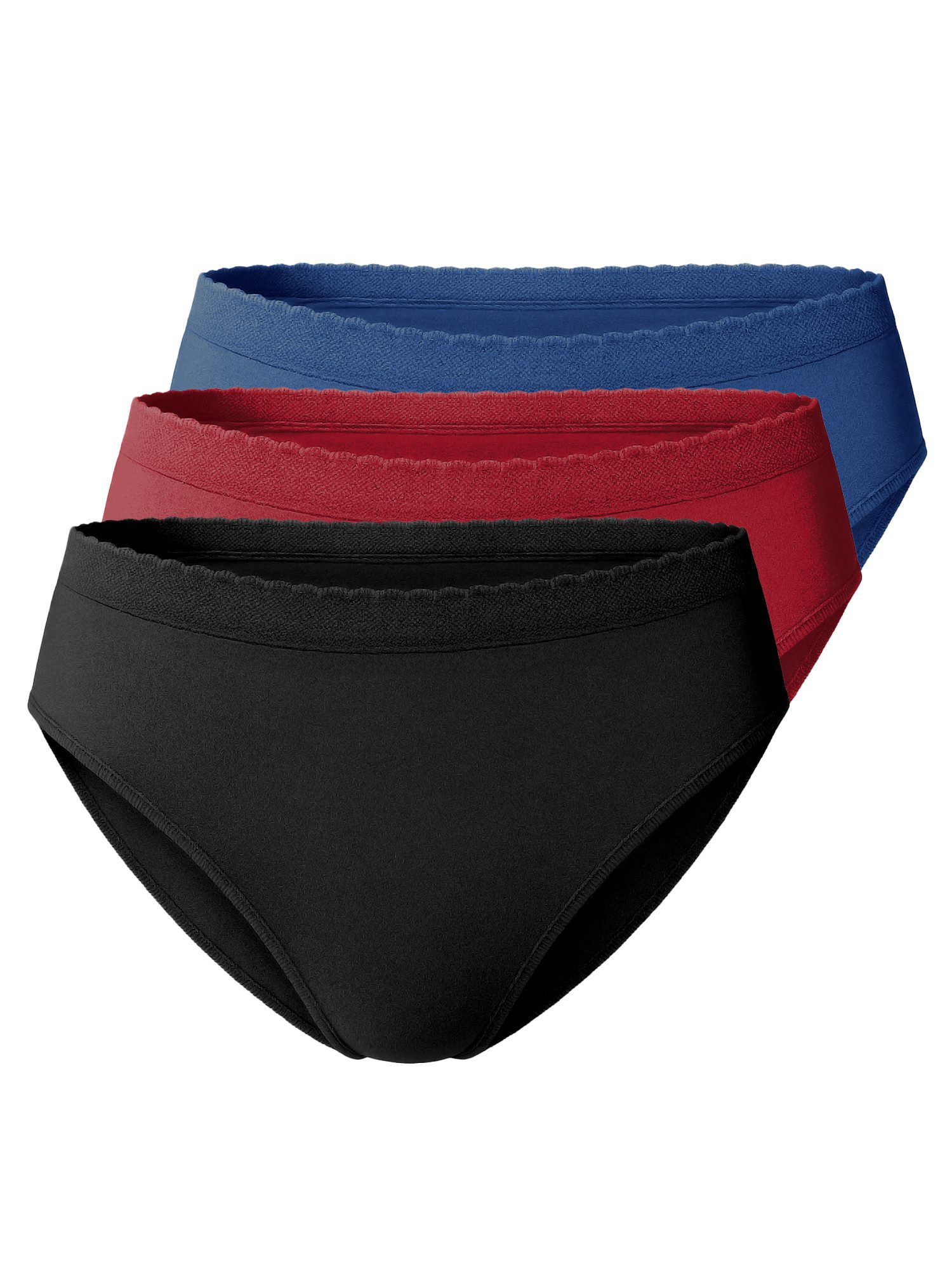 Yenita® Slip Microfaser Bikinislip (3-St) in angenehmer Microfaserqualität