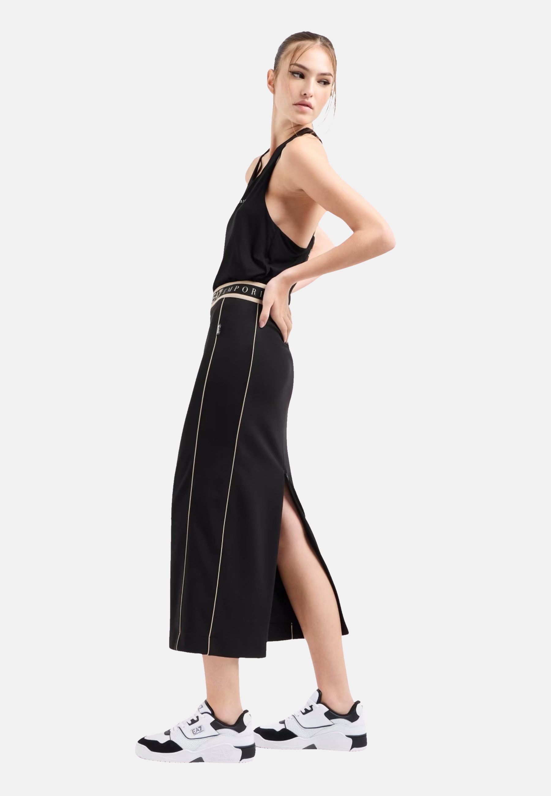 Emporio Armani Maxirock Rock Dynamic Athlete langer Sommerrock (1-tlg) günstig online kaufen