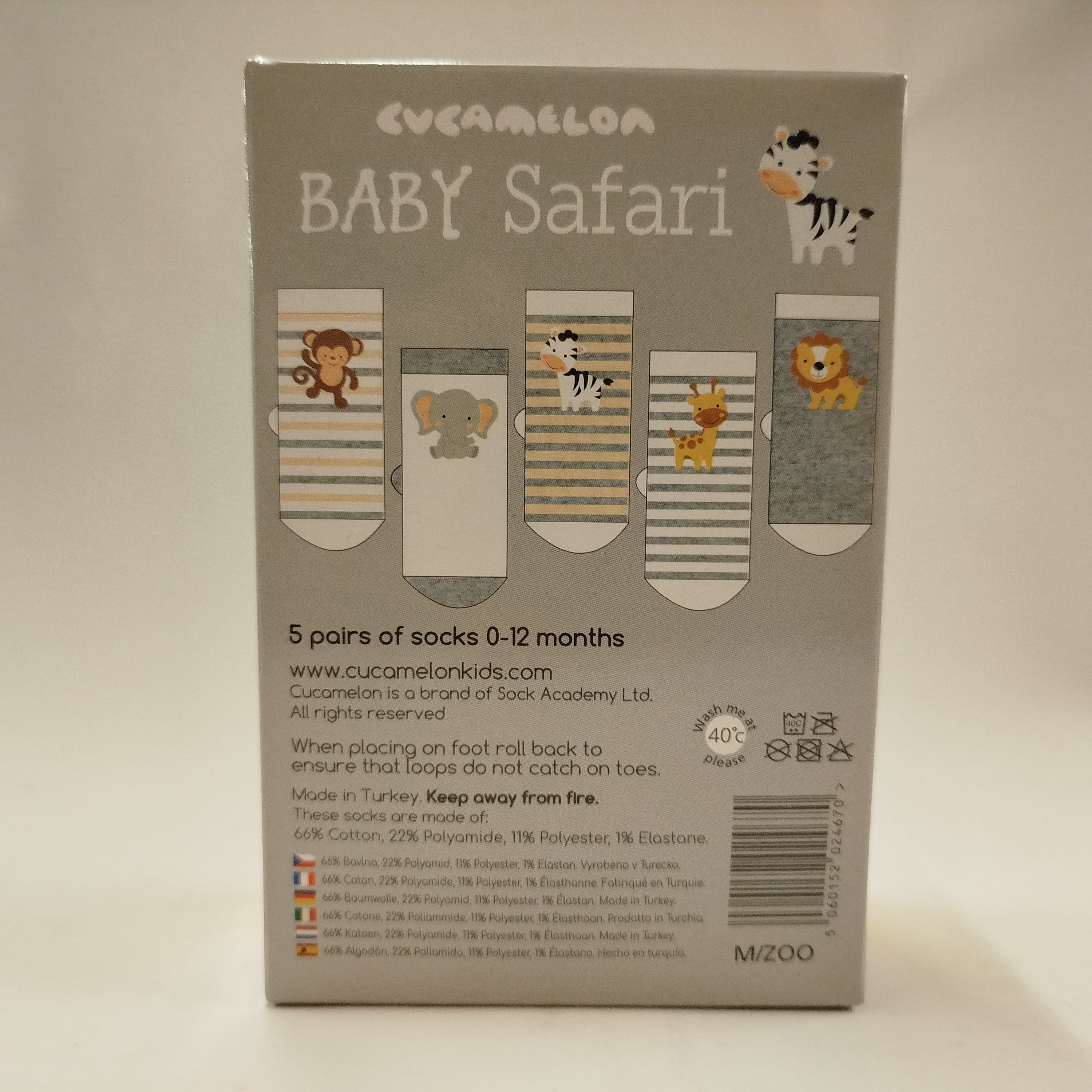 Cucamelon Freizeitsocken Baby Safari Cucamelon Socken für Babys (5 Paar)
