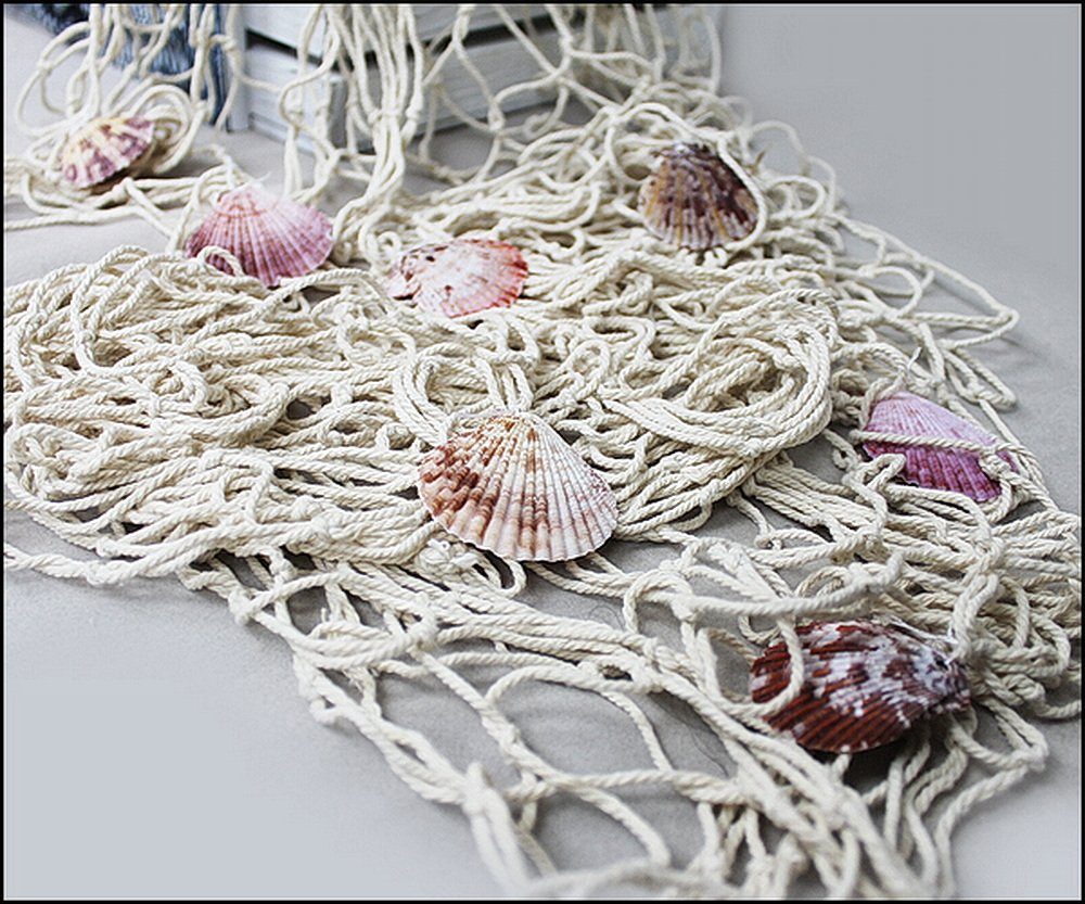 Yudu Hängedekoration Dekonetz Fischernetz mit Muscheln günstig online kaufen