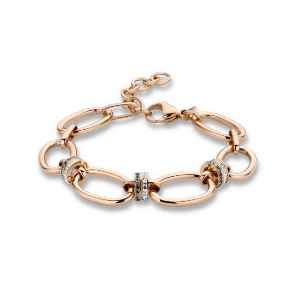 Javoli.com Kette mit Einhänger Victoria Rosegoldfarbene Steinarmband