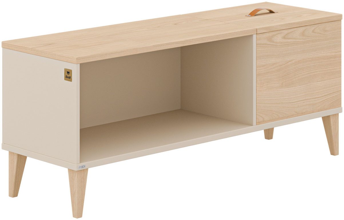PAIDI Lowboard MILA & BEN Steiff by PAIDI in Beige, 3 Türen mit Push-to-open, stabiles Regal mit Massivholz-Füßen, Standregal, geprüfte Qualität