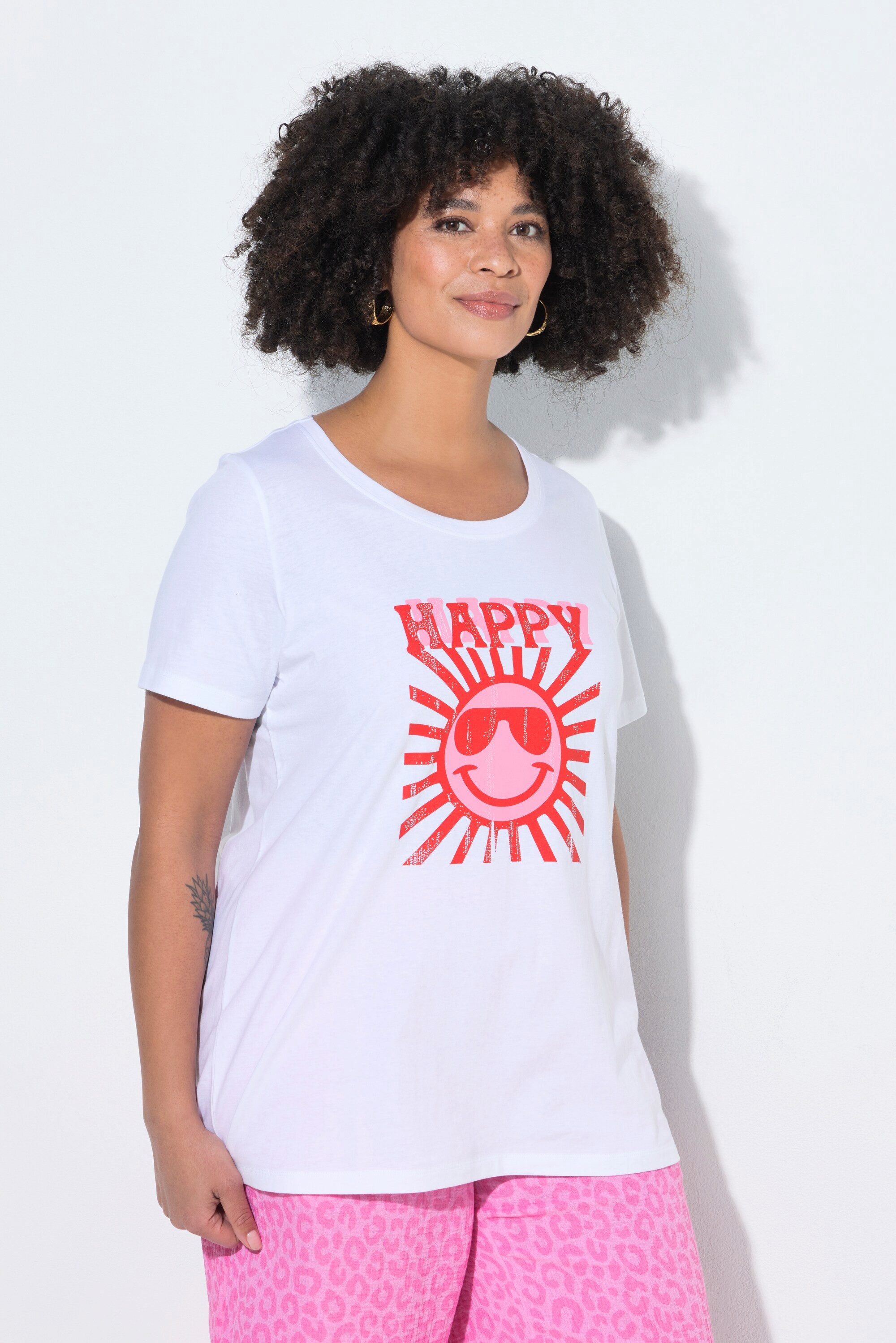 Angel of Style T-Shirt T-Shirt bequeme Passform Happy Sun günstig online kaufen
