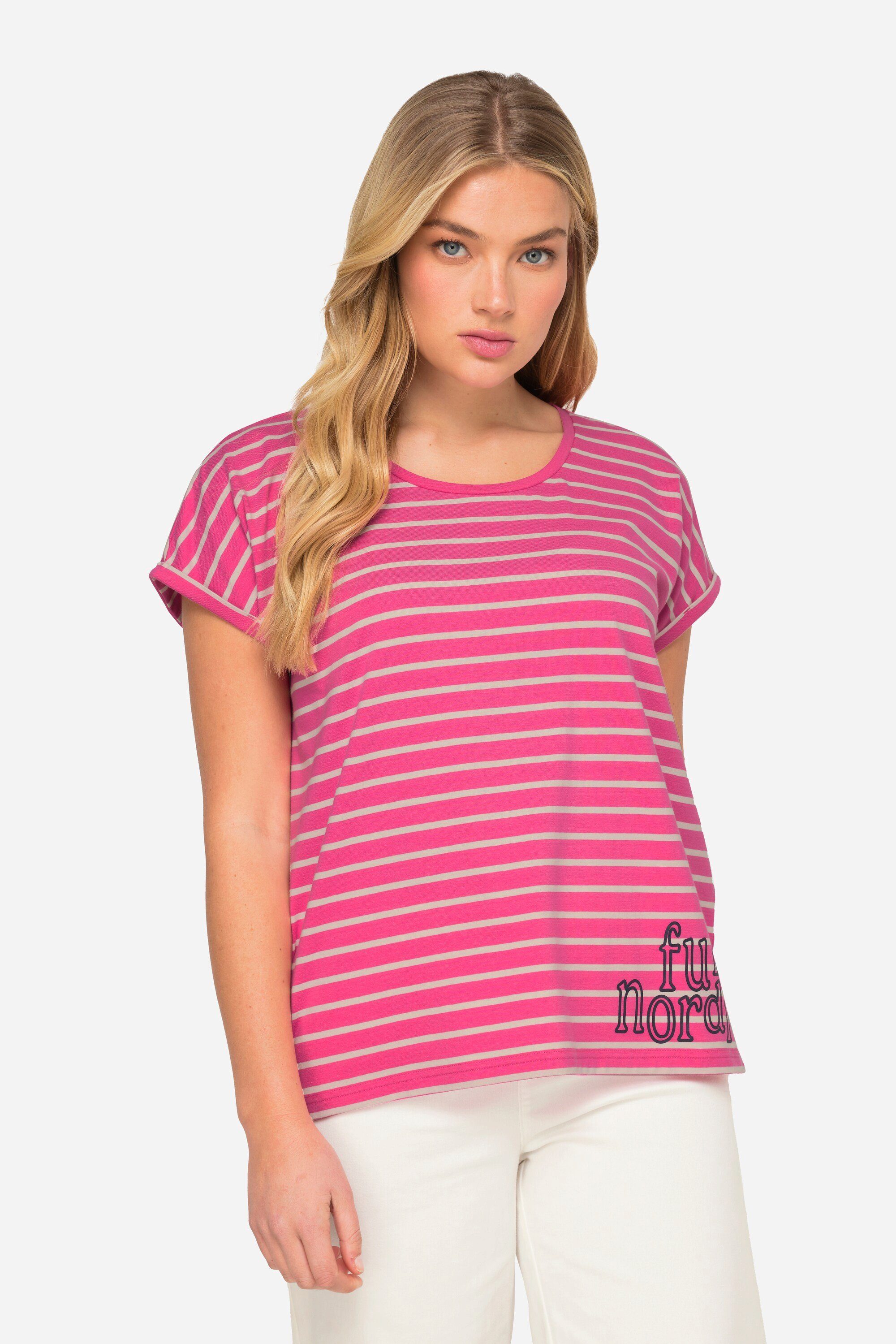Laurasøn T-Shirt T-Shirt oversized Ringel Rundhals günstig online kaufen