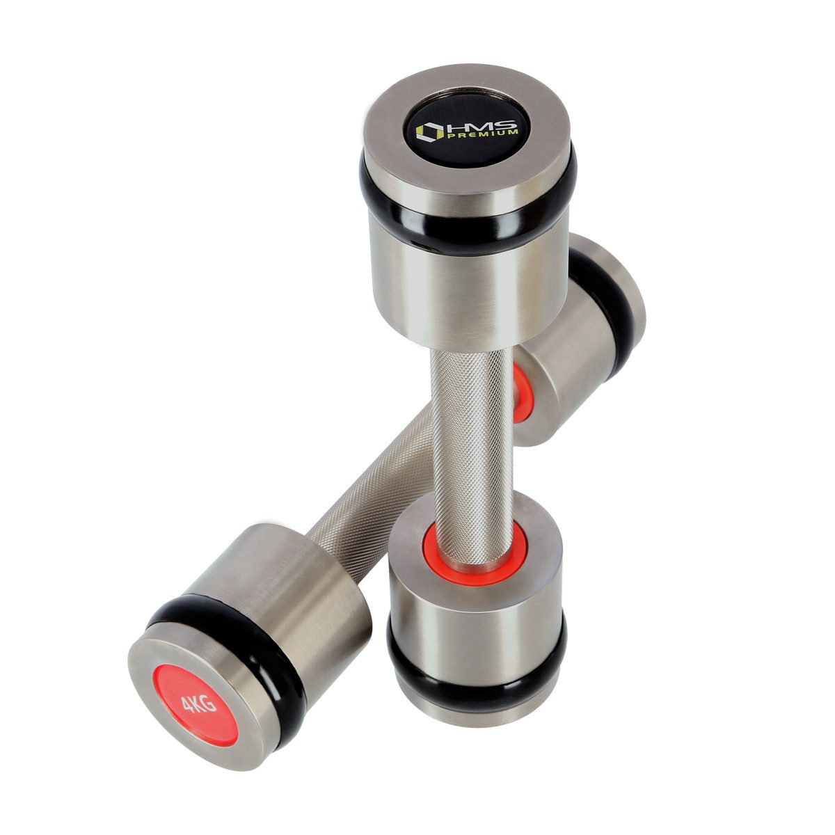 HMS Premium Kurzhantel verschiedene Gewichte Kurzhanteln 2er Set verchromt, (2er-Set), hohe Beständigkeit gegen Kratzer & Verschleißfestigkeit