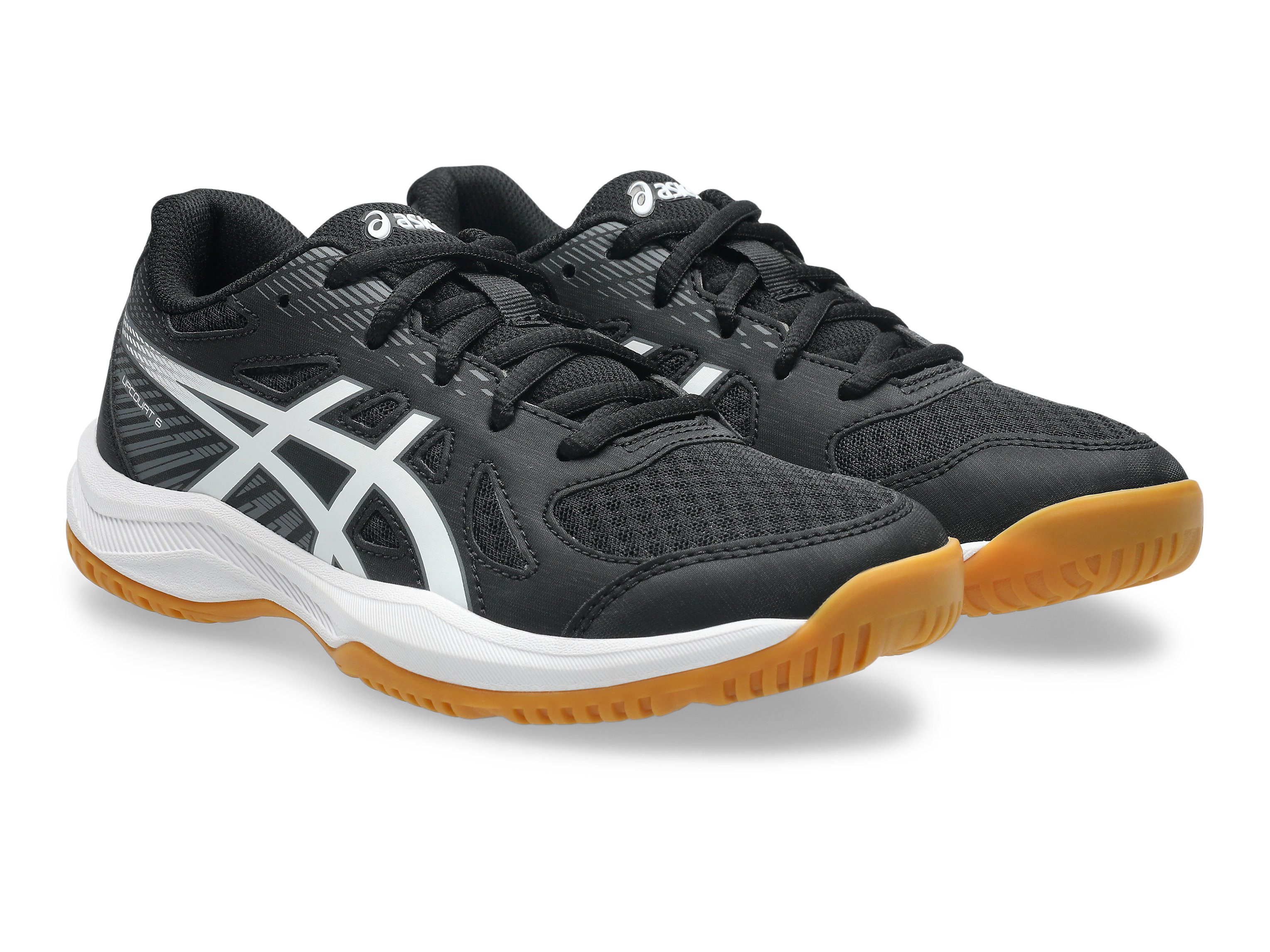 Asics UPCOURT 6 GS Hallenschuh geeignet für Handball&Volleyball, Indoorschuh, nicht abfärbende Sohle