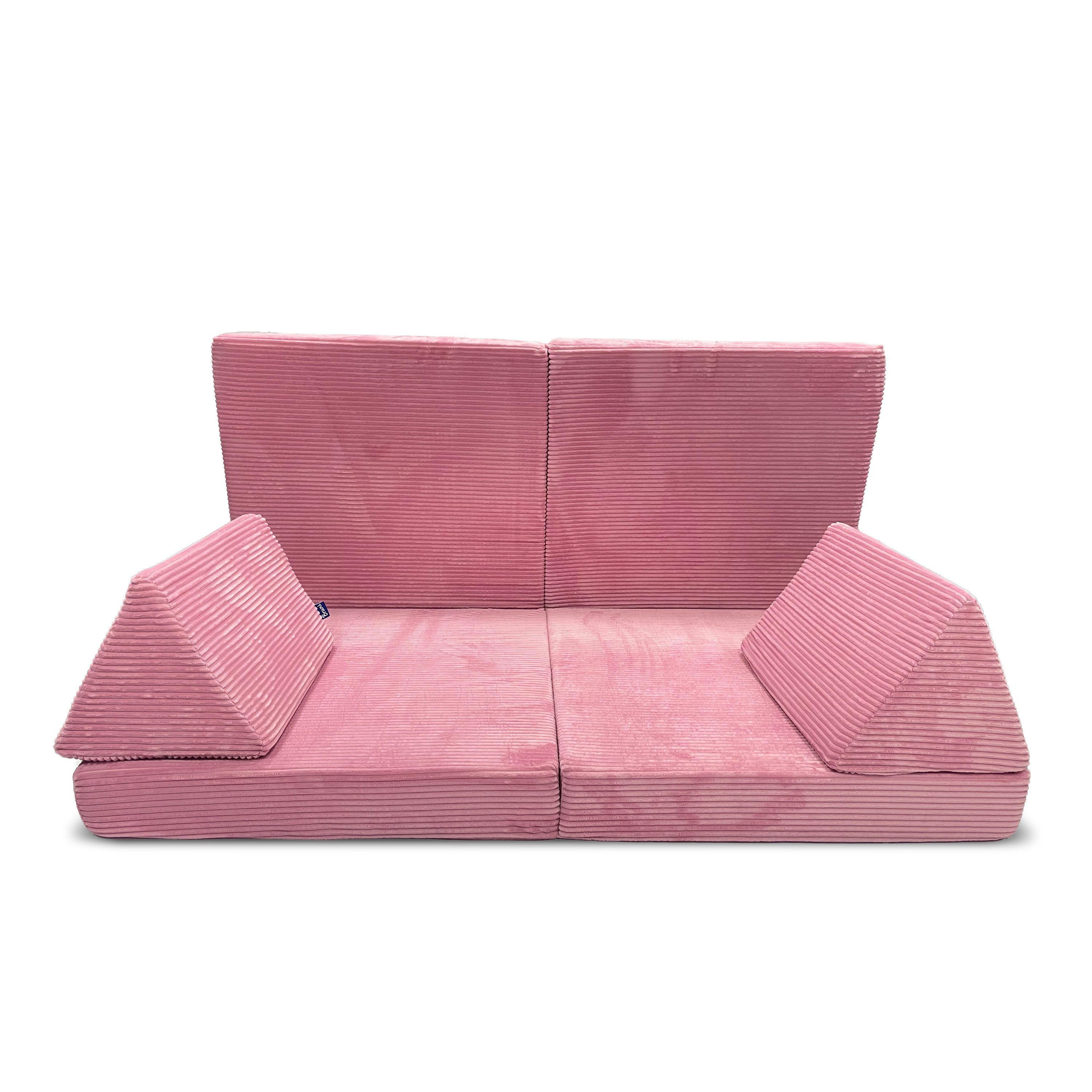 Bruni Sitzsack modulares Spielsofa für Kinder, 4-teilig, waschbar, flauschig, XXL-Sofa fürs Kinderzimmer - schadstoffgeprüfter Cord-Bezug, leicht
