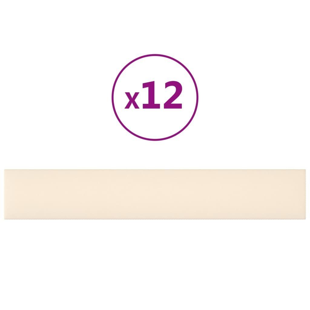 vidaXL Wandpaneel Wandpaneele 12 Stk. Creme günstig online kaufen