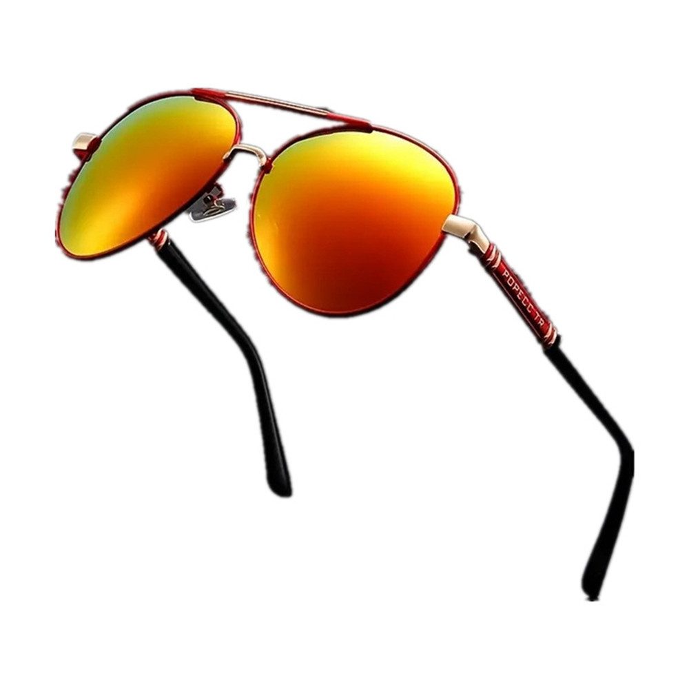 RefinedFlare Sonnenbrille Polarisierte Sonnenbrille, großer Rahmen, Outdoor-Fahrradbrille Wirksam vor UV-Strahlen schützen