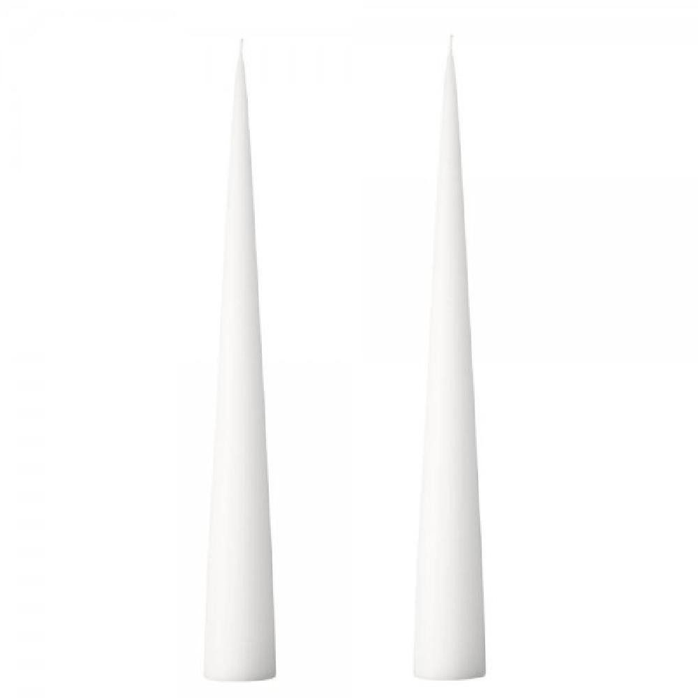 ester & erik Tafelkerze Kegelkerzen Set Cone Candle Pure White (37cm) (2-teilig)