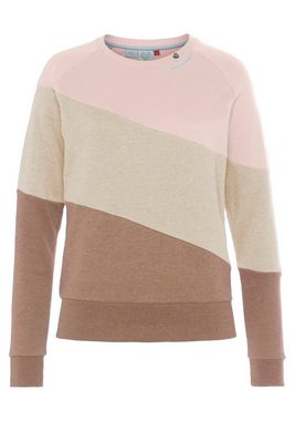 Ragwear Sweater JOHANKA BLOCK Crew Neck im Color-Blocking Design