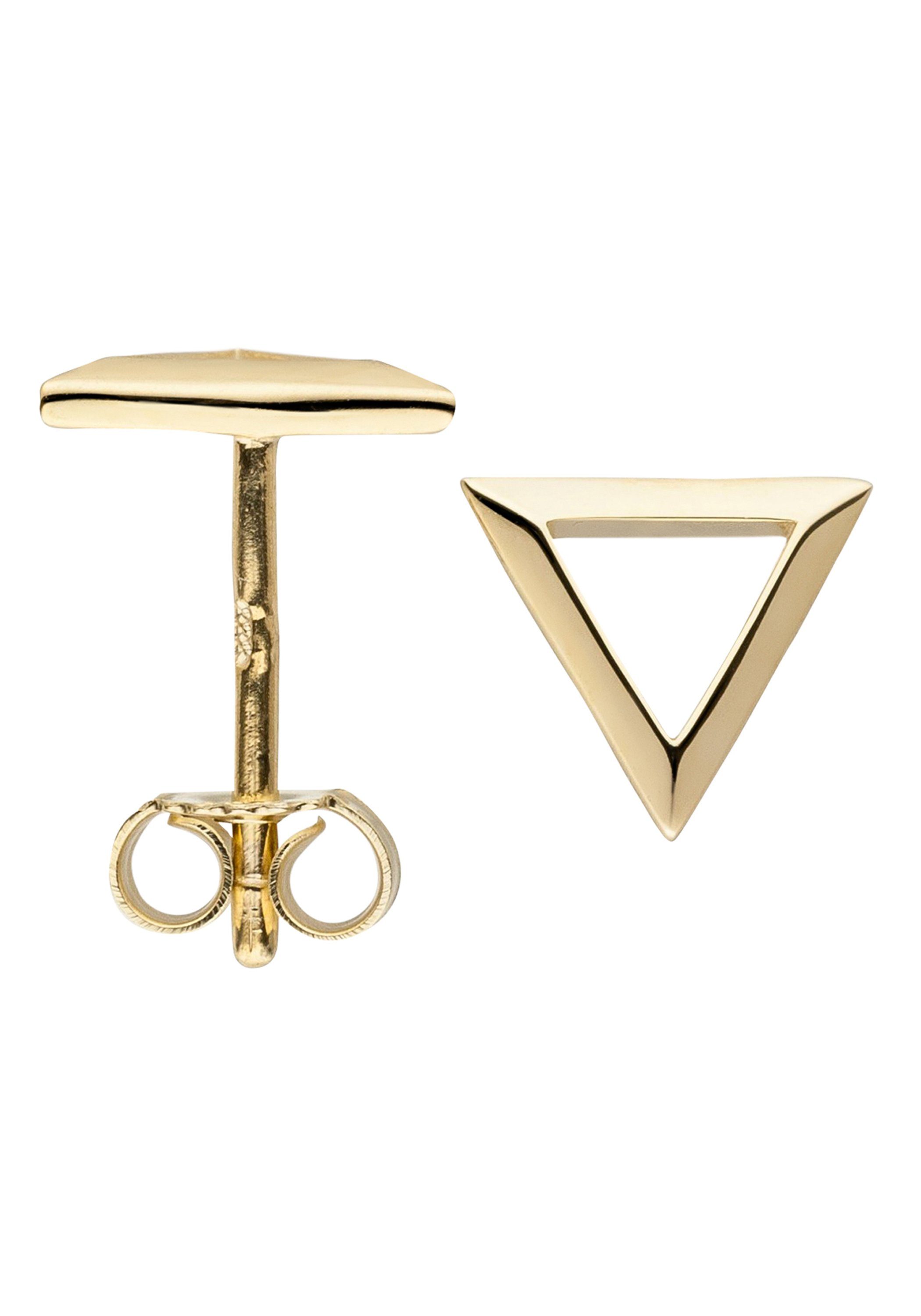 JOBO Paar Ohrstecker »Dreieckige Ohrringe«, 333 Gold online kaufen | OTTO